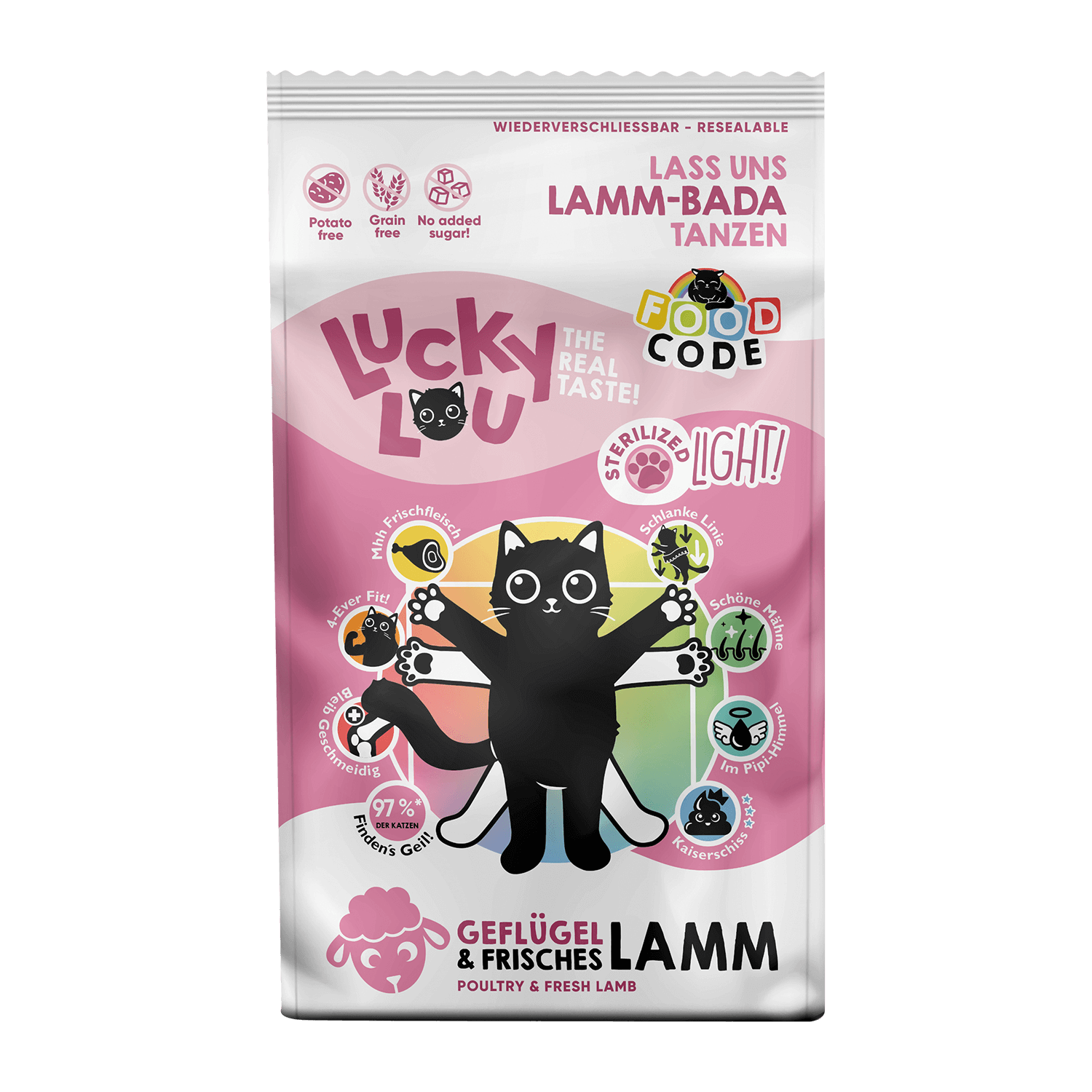 Lucky Lou Food Code Lifestage Light Geflügel & Lamm 1,7 kg