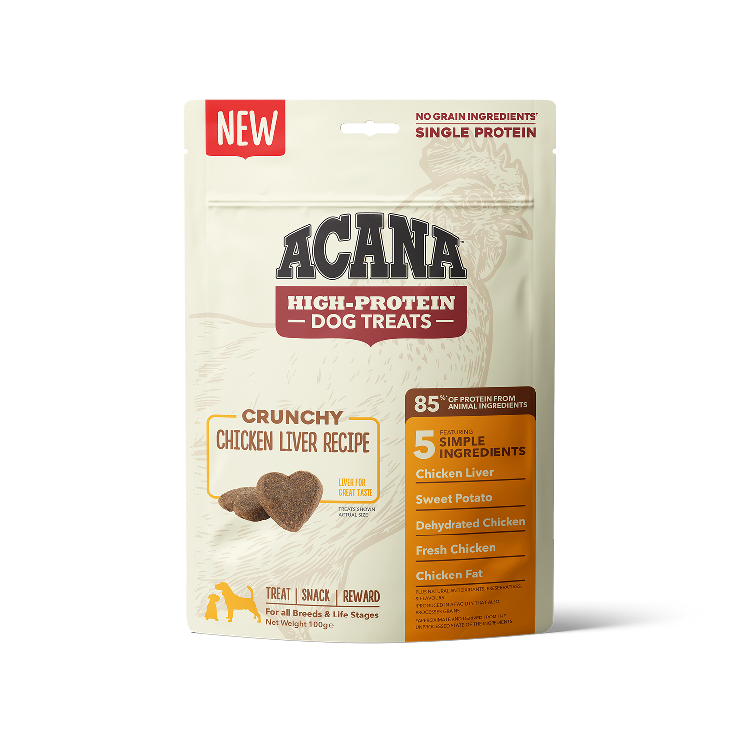 ACANA™ Dog Crunchy Chicken Liver 100 gr