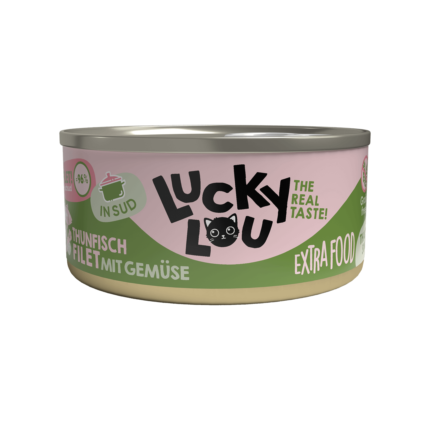 Lucky Lou Extrafood Thunfisch mit Gemüse in Sud 70g