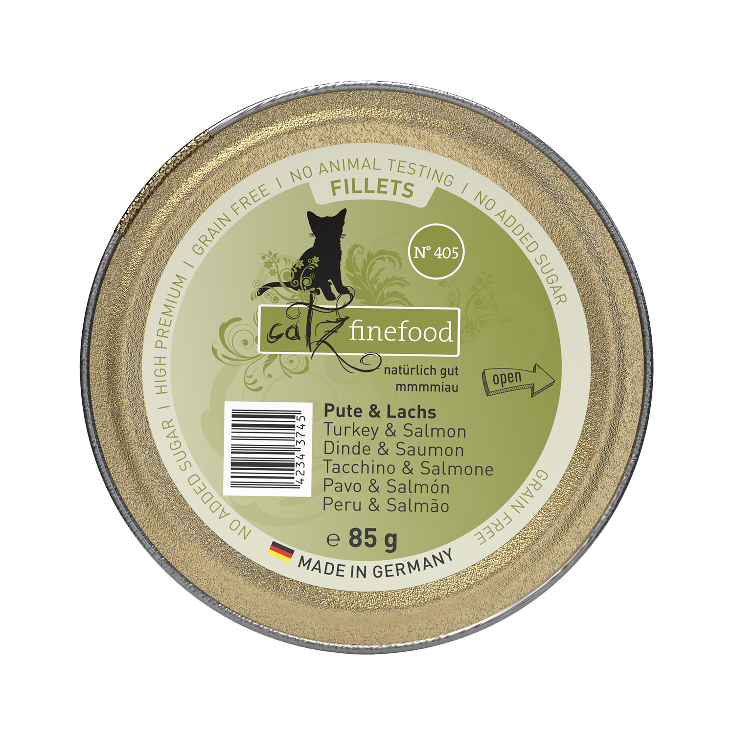 catz finefood Fillets N°405 - Pute, Huhn & Lachs in Jelly 85g
