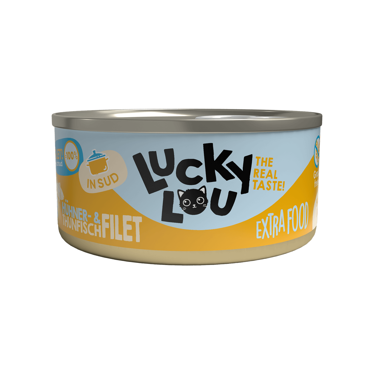 Lucky Lou Extrafood Hühner- & Thunfischfilet in Sud 70g
