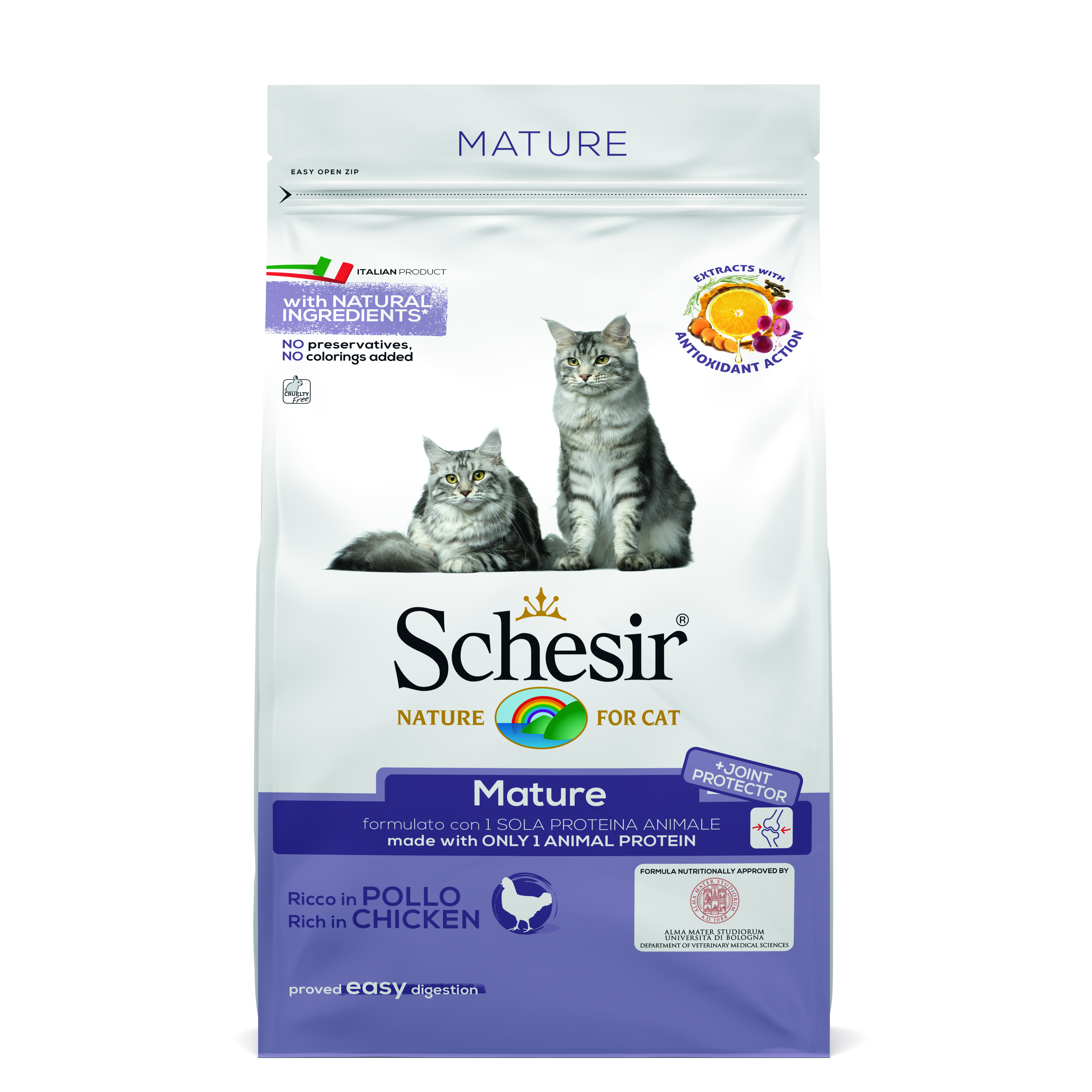 Schesir Dry Line - Cat - Mature mit Huhn