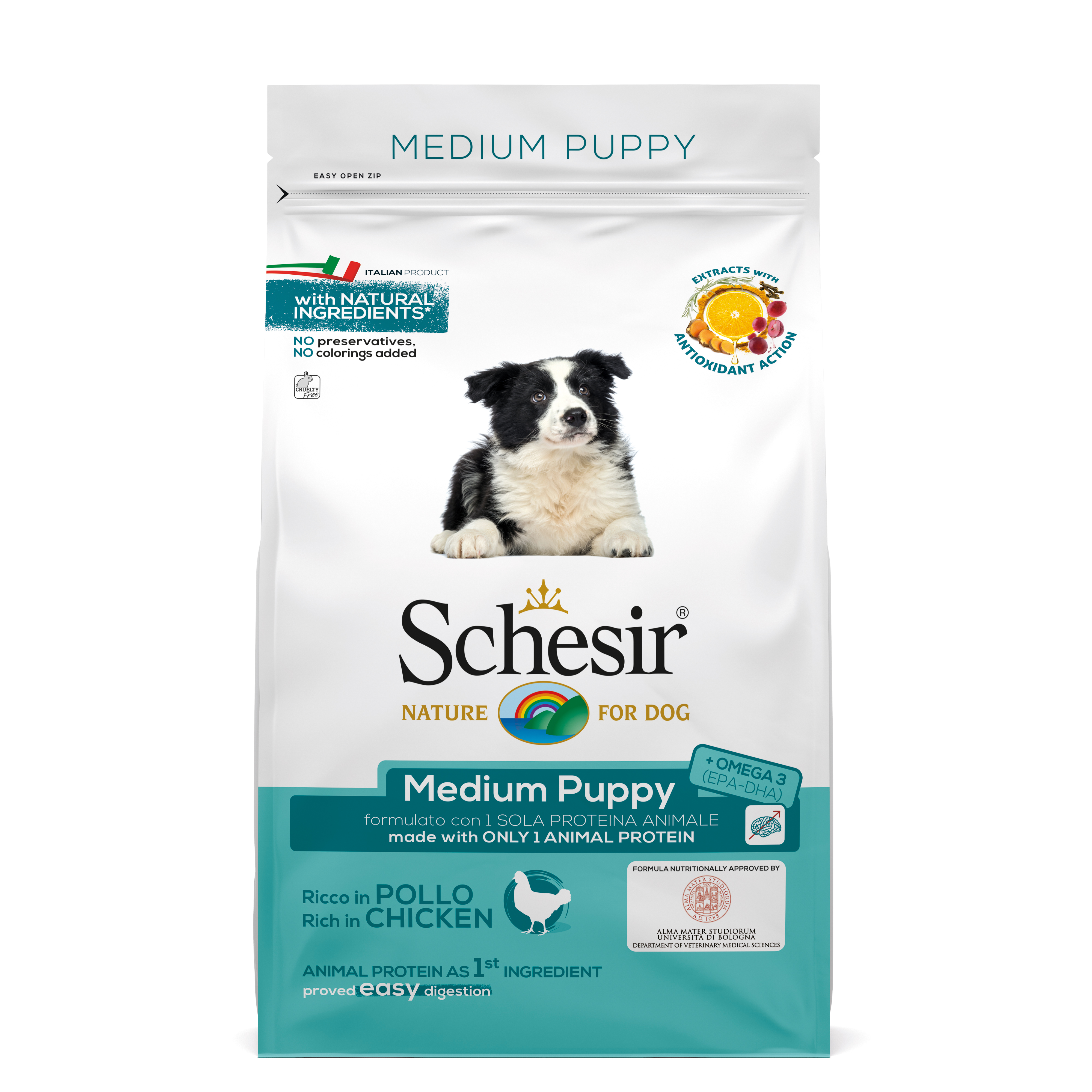 Schesir Dry Line - Dog - Medium Puppy mit Huhn 3 kg