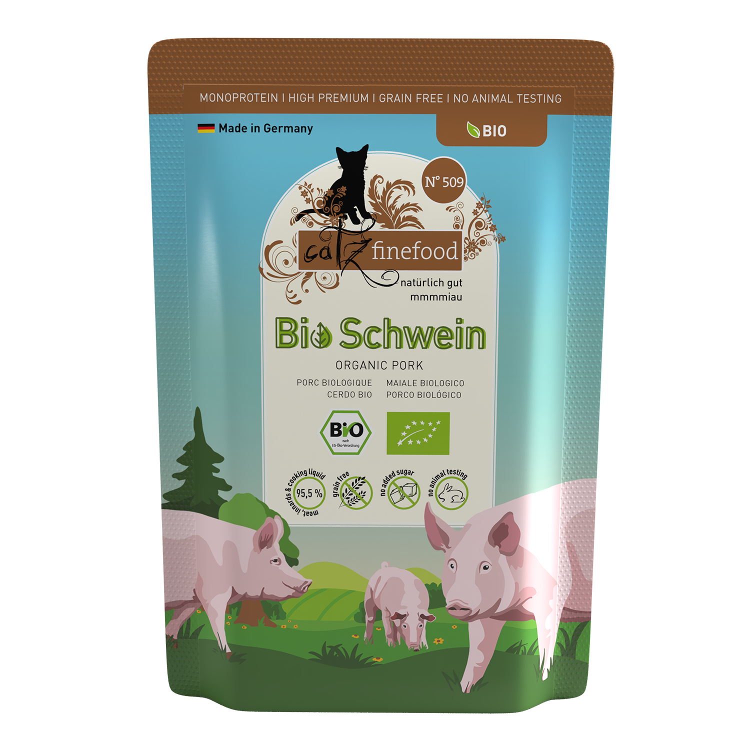 catz finefood Bio N° 509 - Bio-Schwein 85g