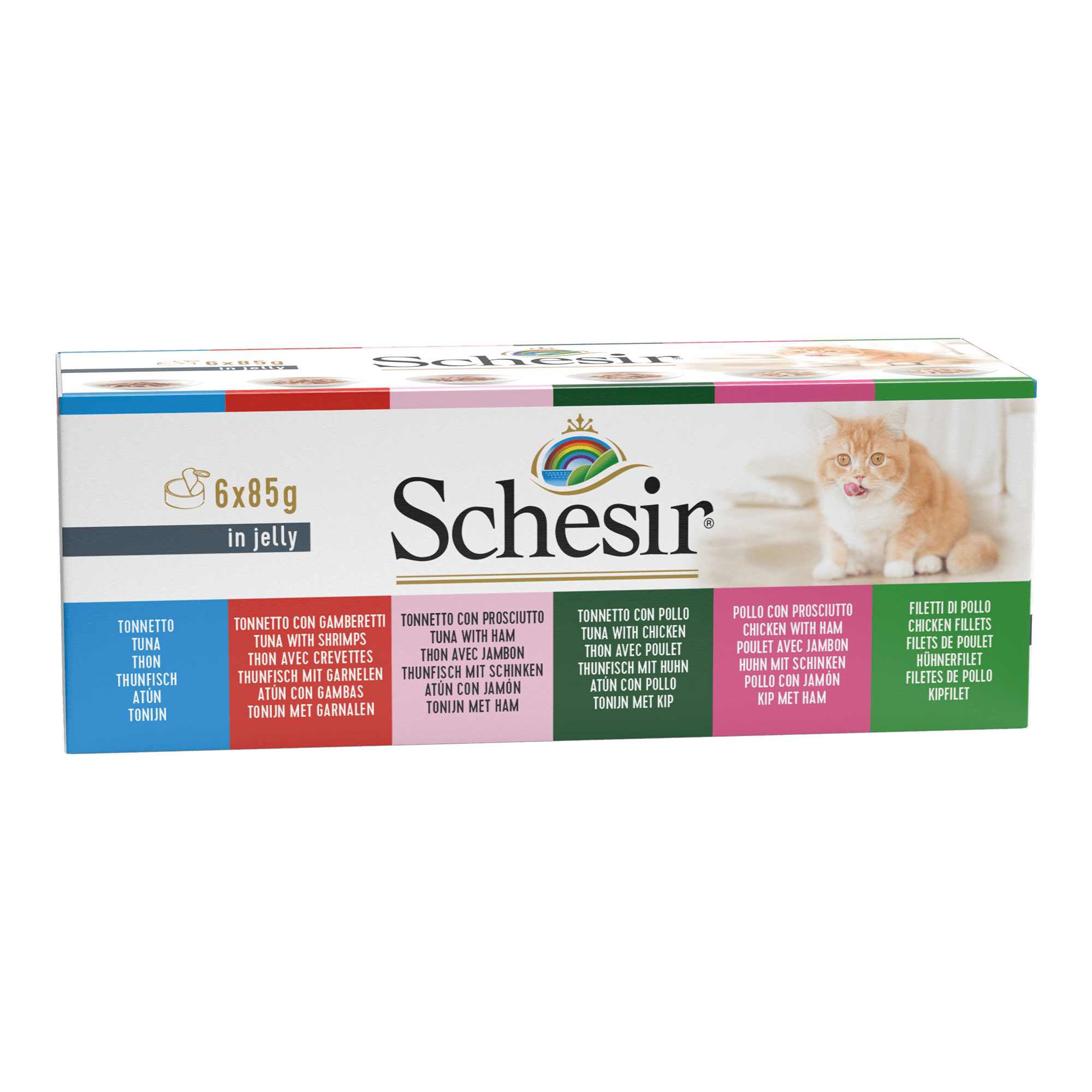 Schesir Cat Natural Jelly Multipack 6x85g