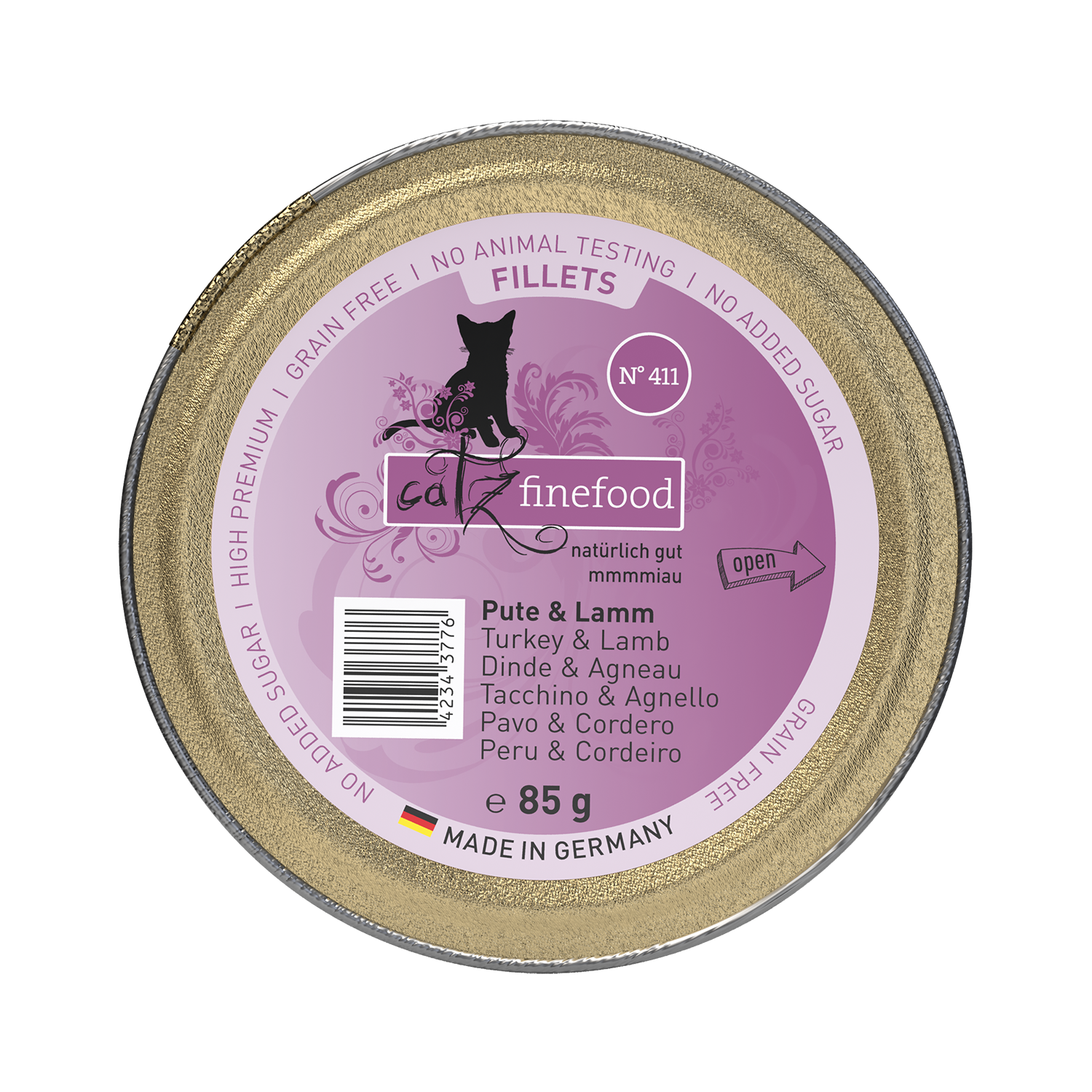 catz finefood Fillets N°411 - Pute, Huhn & Lamm in Jelly 85g
