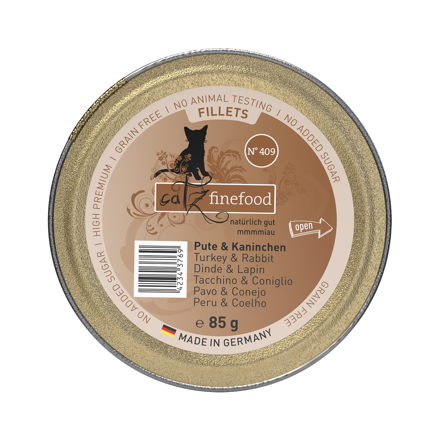catz finefood Fillets N°409 - Pute, Huhn & Kaninchen in Jelly