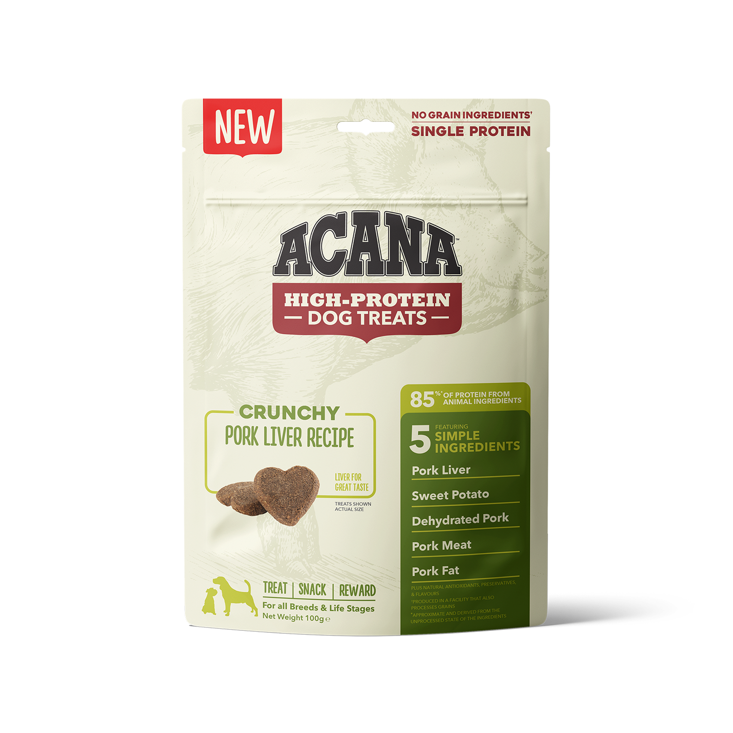 ACANA™ Dog Crunchy Pork Liver 100 gr